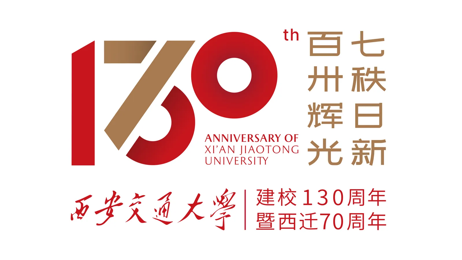 建校130周年暨西迁70周年校庆主标识